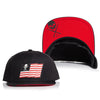 Sullen Hats - BADGE & BARS SnapBack - Noir/Rouge