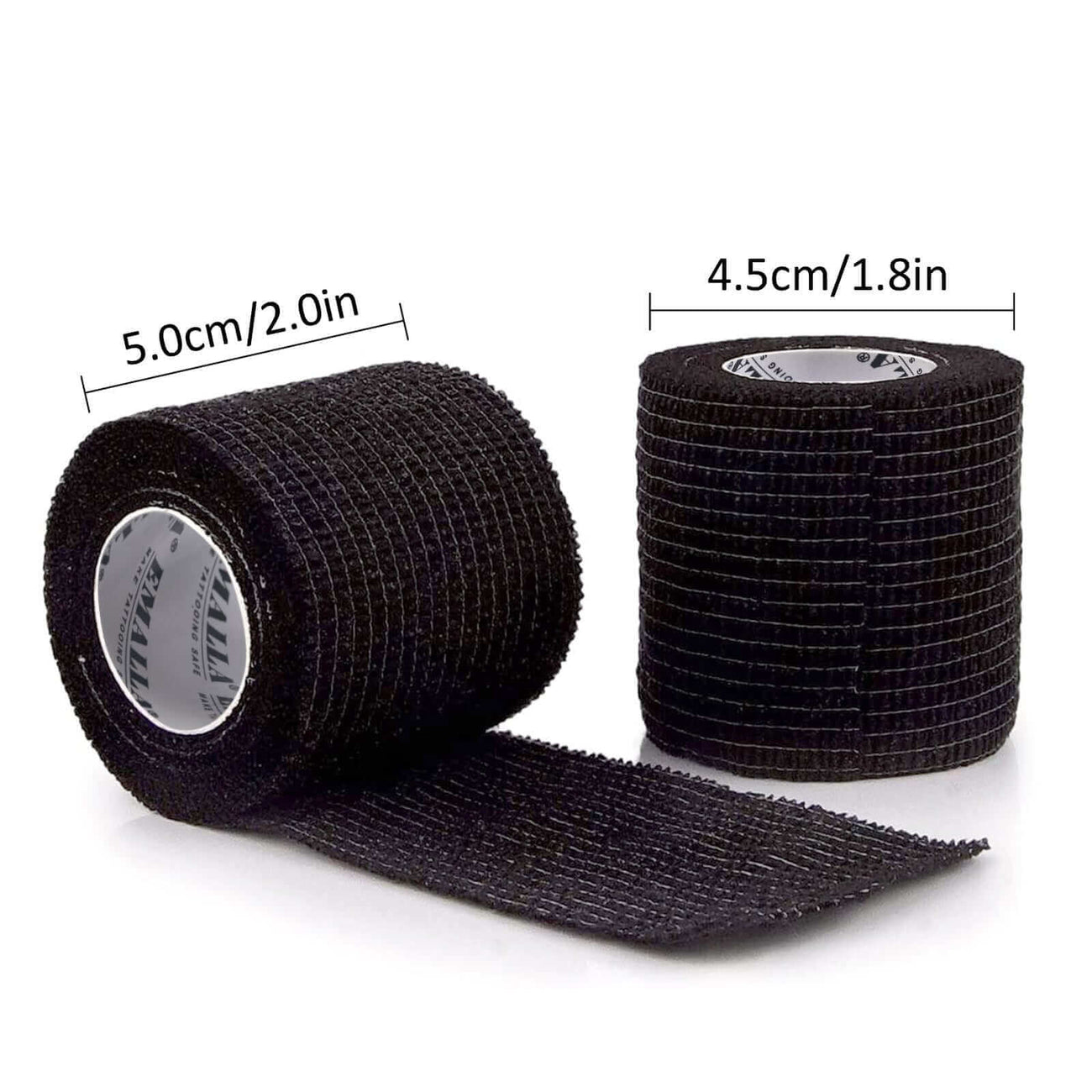 Bandages adhésifs - 6 Rouleaux - Noir ou Camouflage